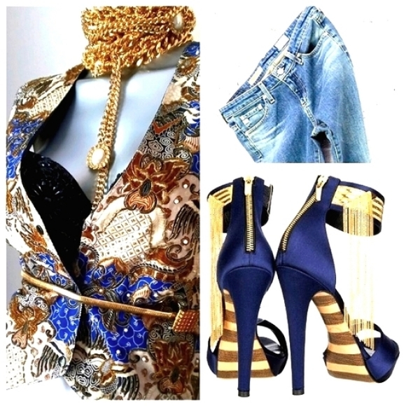 "WESTERN TRIBAL" Vintage "ART to WEAR" Ethnic Beaded Graphics Snap Buttons Vest - Picture 13 of 13